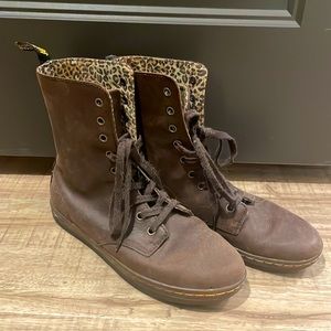 Brown & Cheetah Dr. Martens